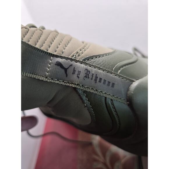 PUMA X FENTY RHIANNA HI TRAINER CYPRESS GREEN SIZE 11 US - Picture 5 of 9
